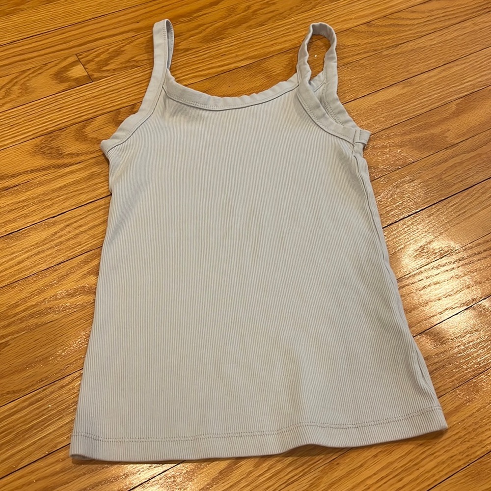 H&M womens size small tight fit gray tank top.